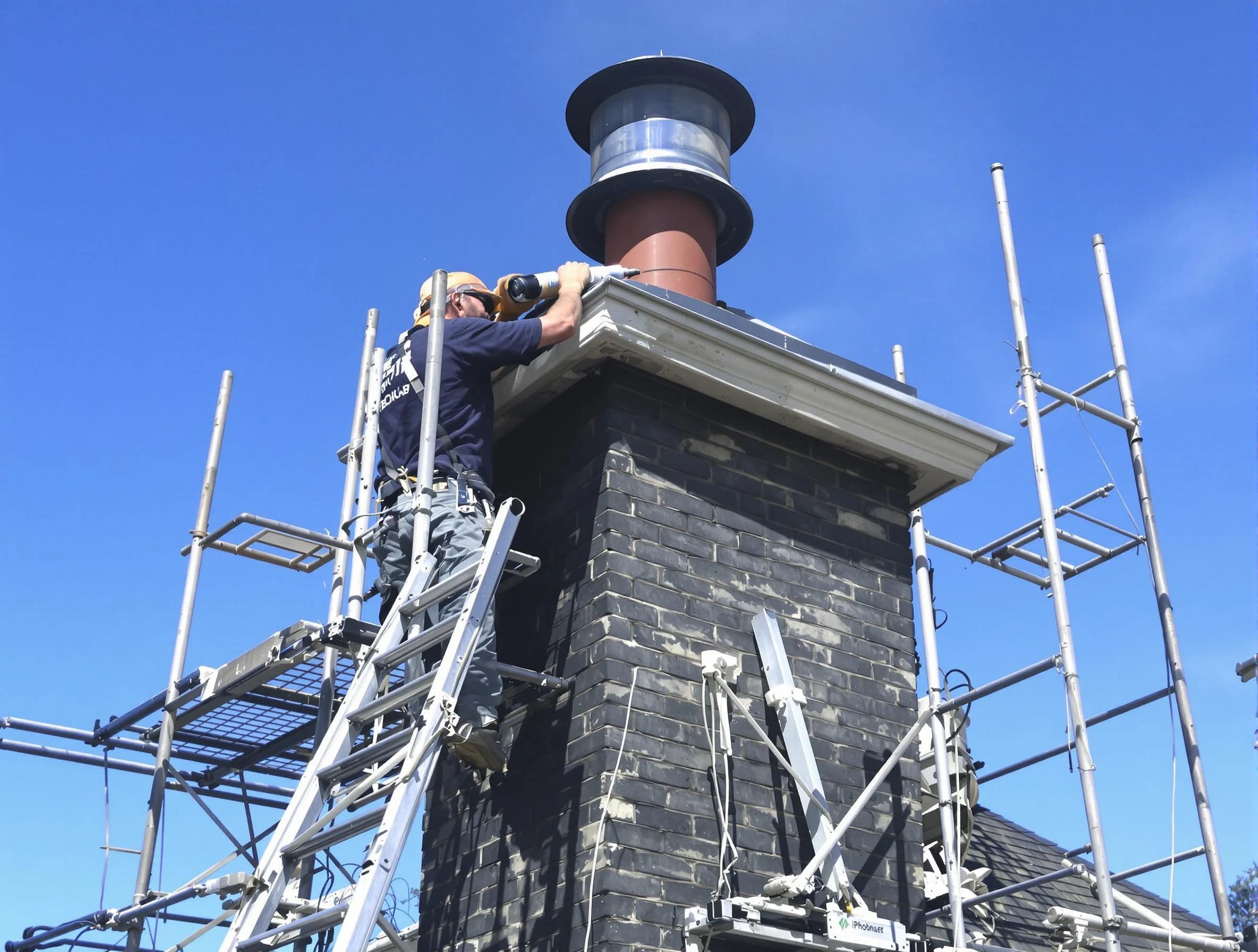 Sturdy chimney crown finished by Roxborough Park Chimney Sweep in Roxborough Park, CO