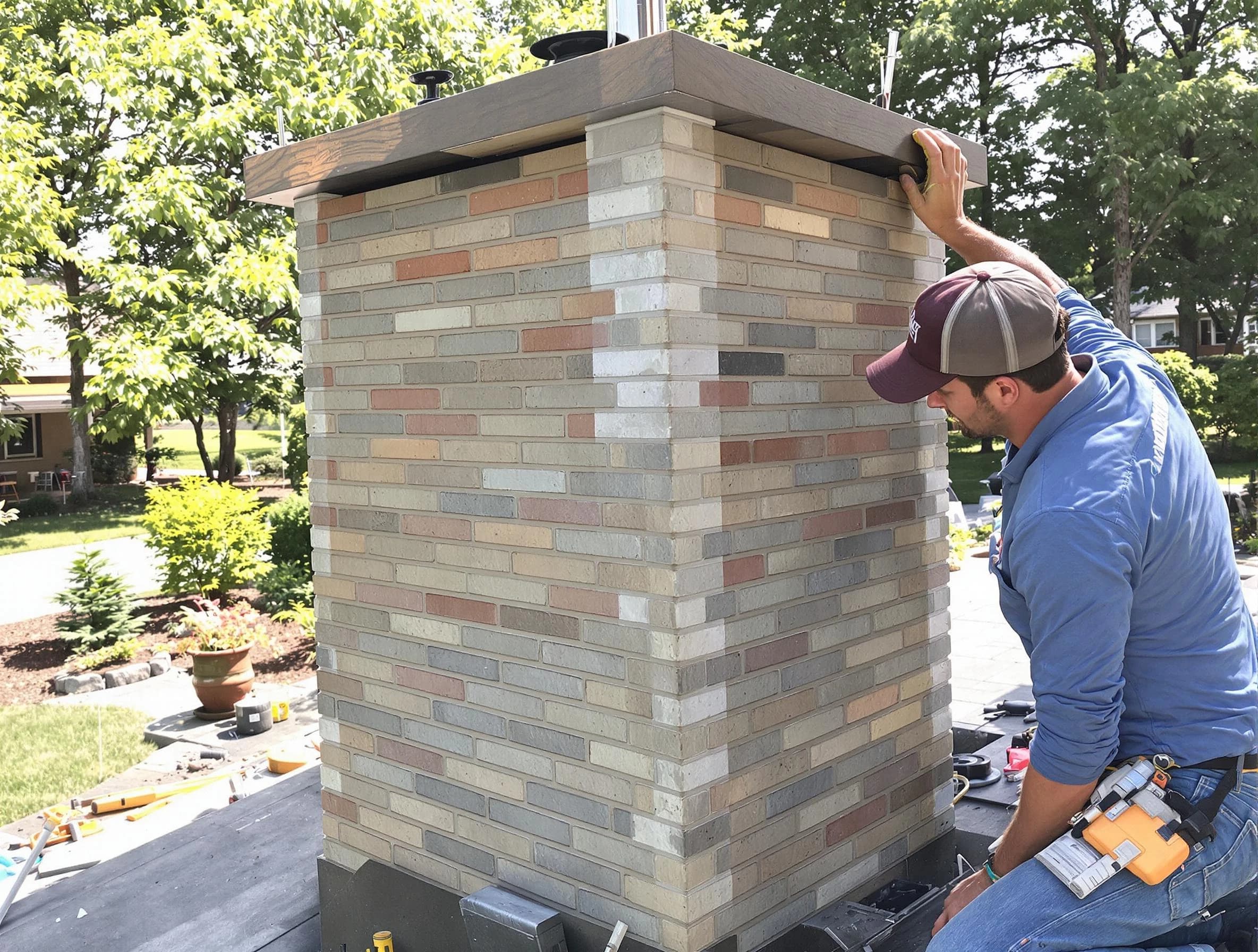 Roxborough Park Chimney Sweep completing a modern chimney remodel in Roxborough Park, CO