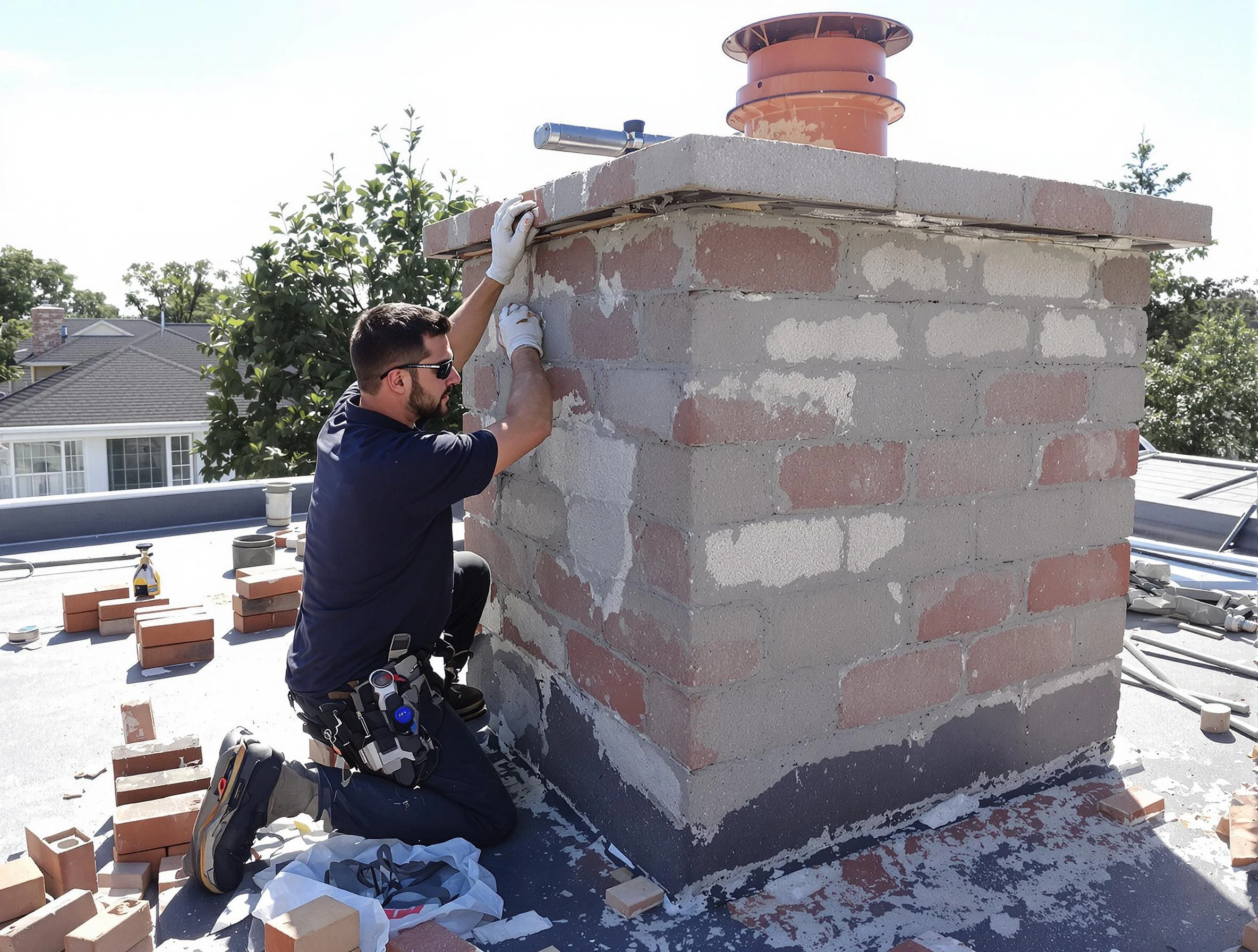 Advanced chimney repair process by Roxborough Park Chimney Sweep in Roxborough Park, CO