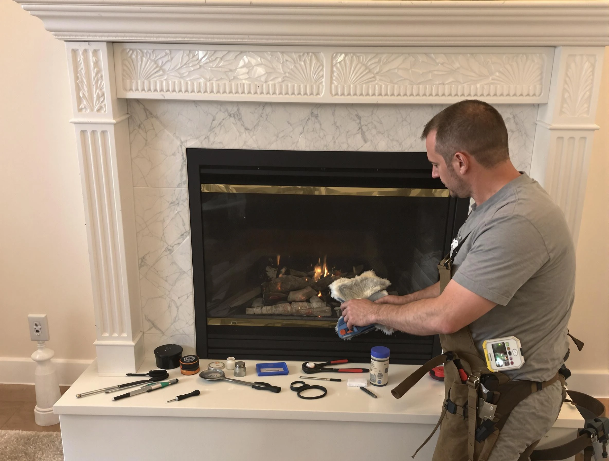 Roxborough Park Chimney Sweep performing fireplace maintenance in Roxborough Park, CO