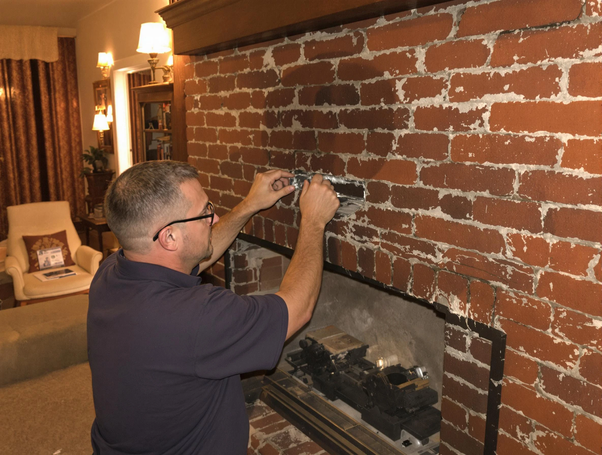 Roxborough Park Chimney Sweep expert fixing a fireplace in Roxborough Park, CO
